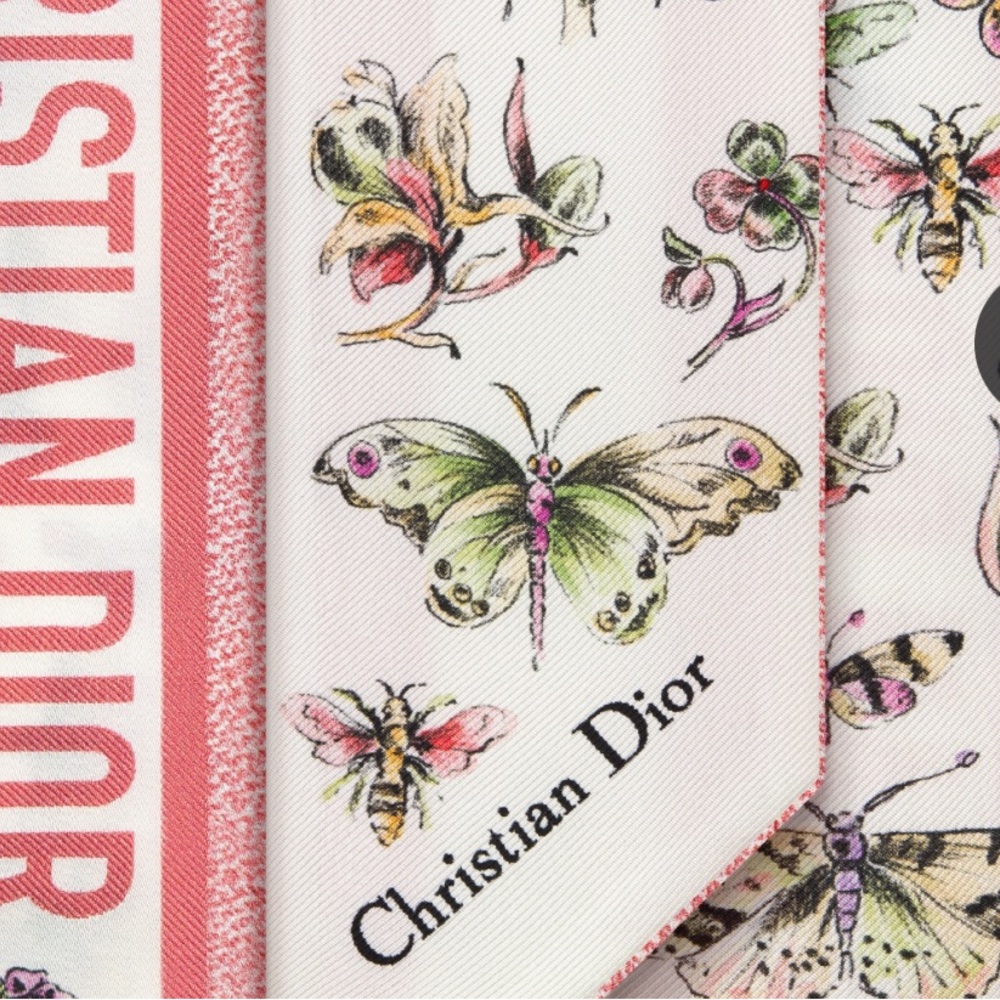 Dior Cabinet de Curiosités Mitzah Scarf Twilly - Picture 4 of 5